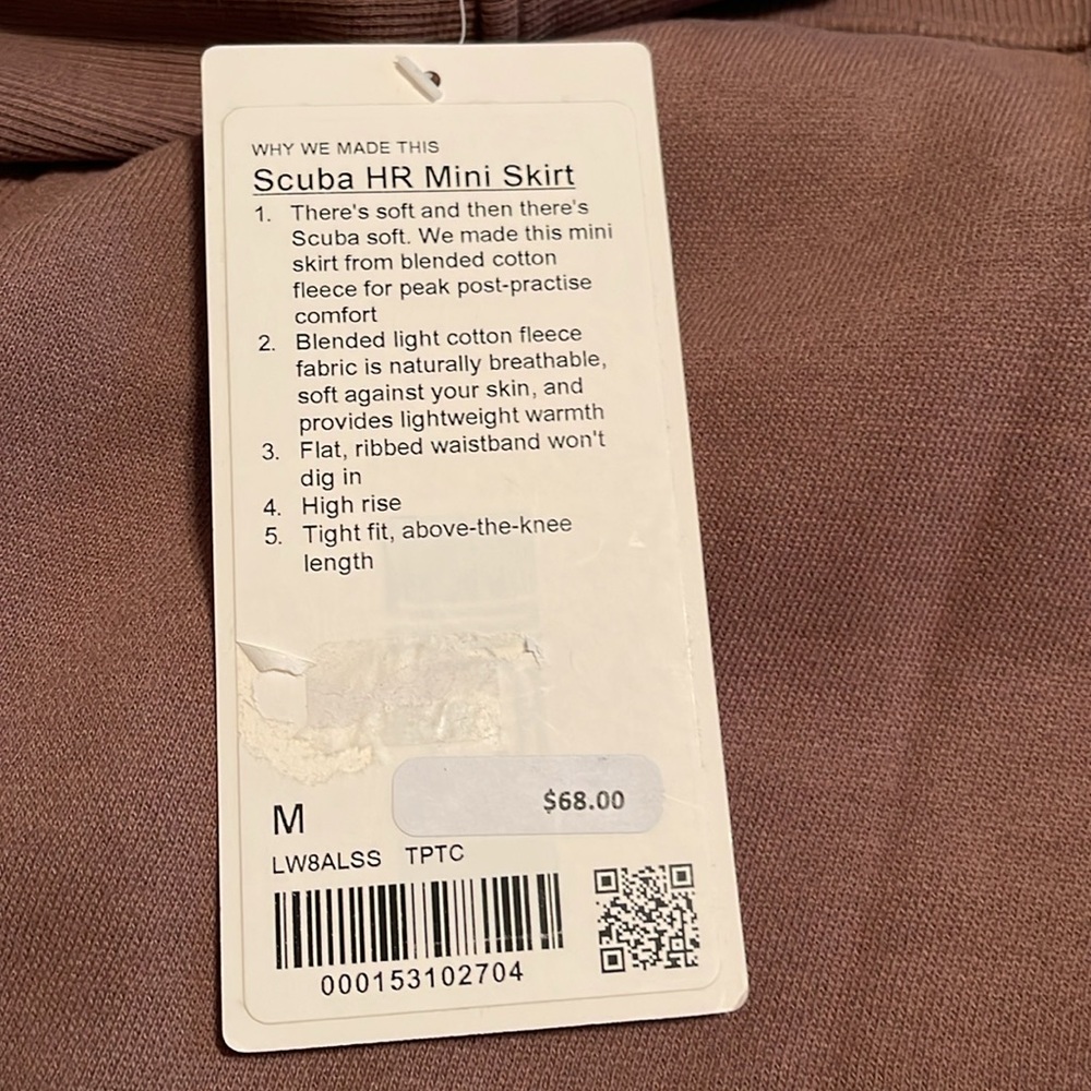 NWT-Lululemon Scuba High-Rise Mini Skirt - Picture 6 of 7